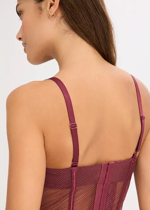 Corsetto con pizzo pregiato, bonprix