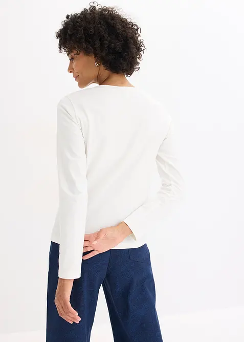 Maglia a maniche lunghe con stampa, bonprix