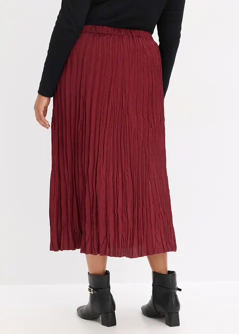 Gonna in satin stropicciato, bonprix