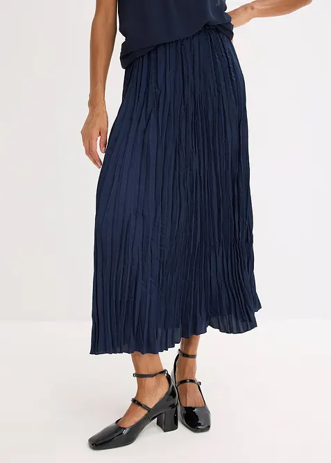 Gonna in satin stropicciato, bonprix