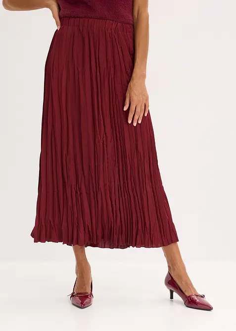 Gonna in satin stropicciato, bonprix