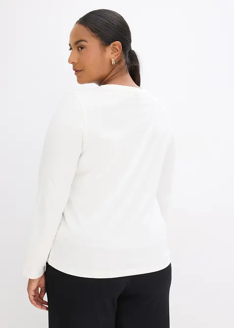 Maglia a maniche lunghe con stampa, bonprix