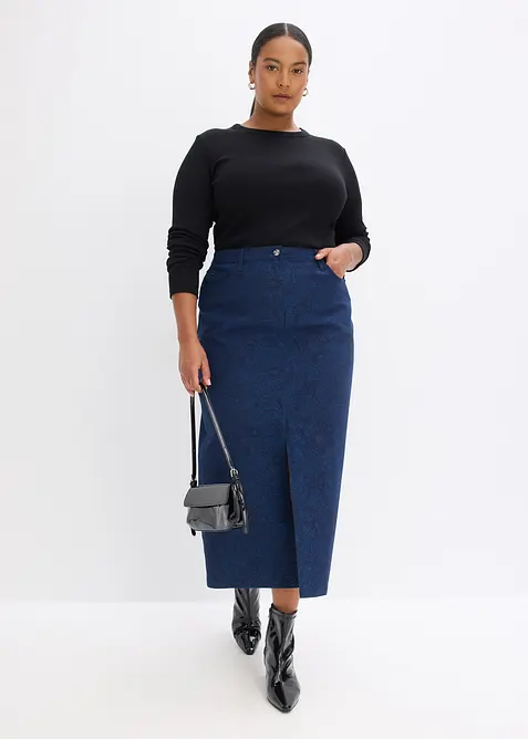 Gonna elasticizzata in cotone, bonprix