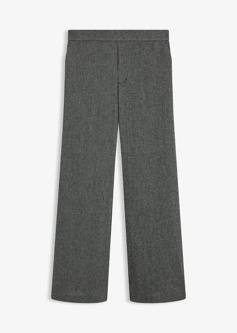 Pantaloni bootcut effetto tweed, bonprix