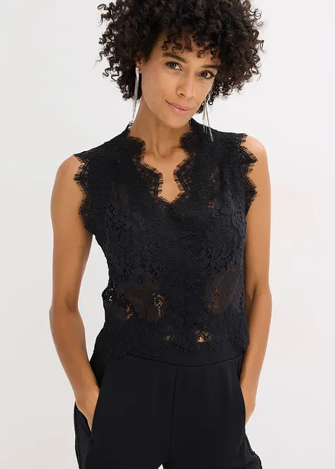 Gilet in pizzo, bonprix