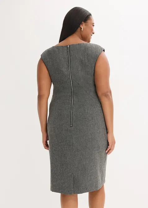 Abito a tubino con effetto tweed, bonprix