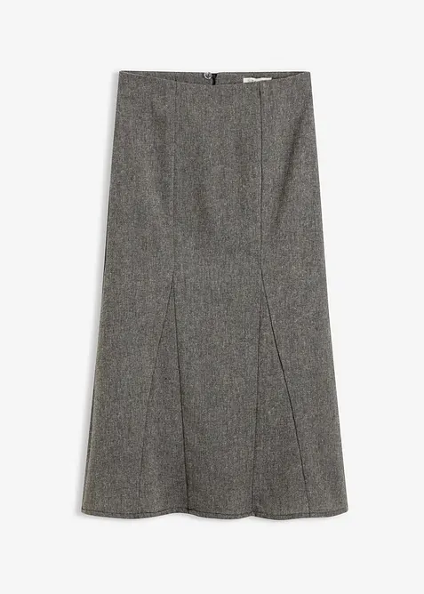 Gonna godet effetto tweed, bonprix