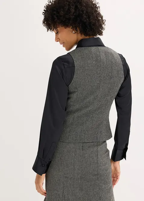 Gilet effetto tweed, bonprix
