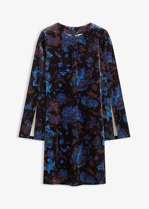 Miniabito in velluto fluente, bonprix