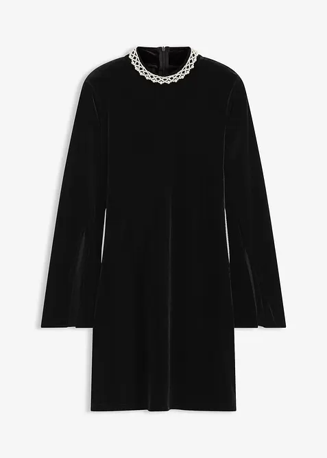 Miniabito in velluto fluente, bonprix