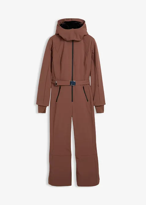 Tuta da sci in softshell idrorepellente, imbottita e calda, bonprix