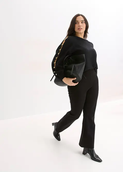 Maglione con perle di metallo, bonprix