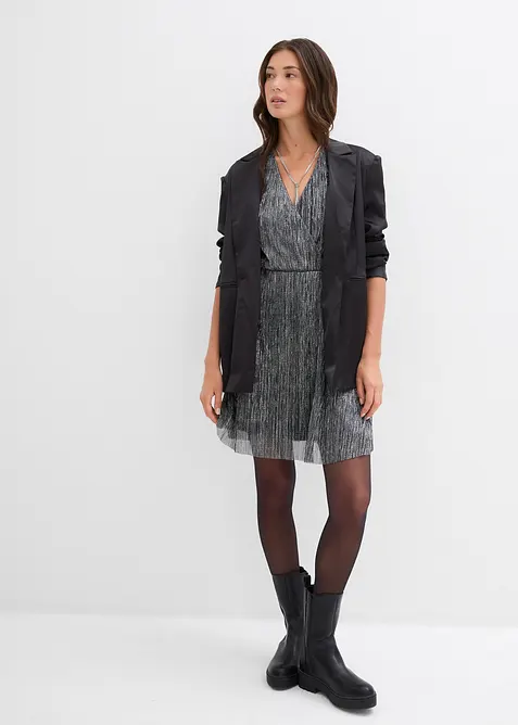 Abito corto glitterato, bonprix