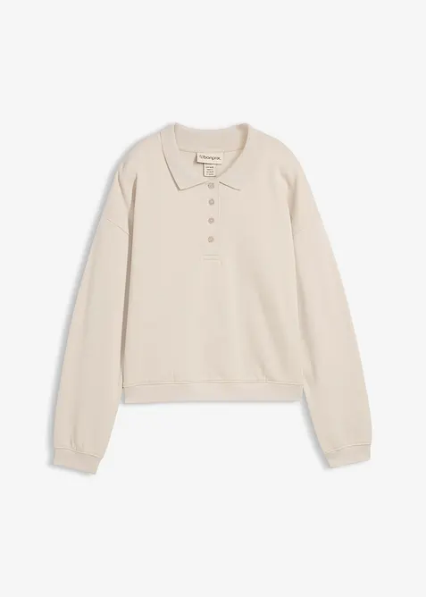 Felpa in puro cotone biologico, bonprix