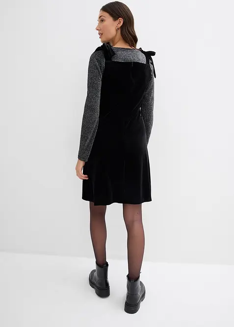 Miniabito in velluto morbido, bonprix