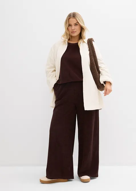 Pantaloni in spugna di jersey, bonprix