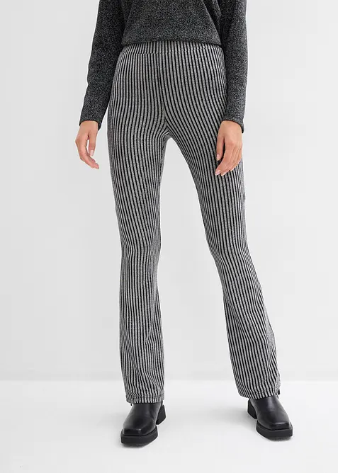 Leggings svasati con fili glitterati, bonprix