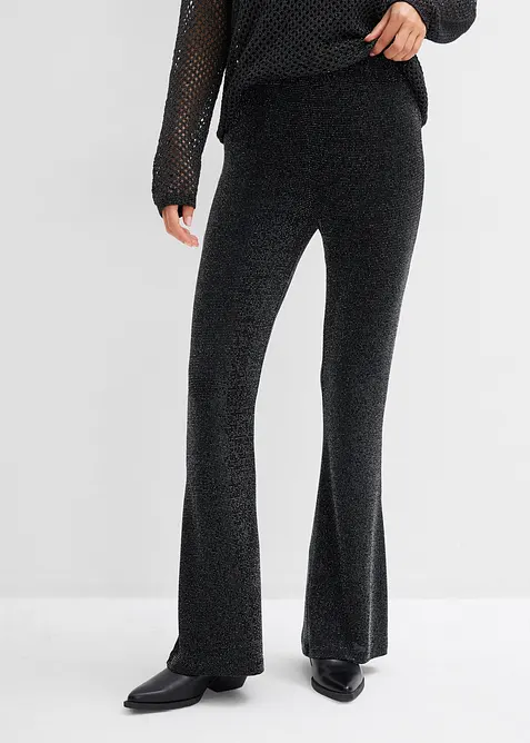 Leggings svasati glitterati, bonprix