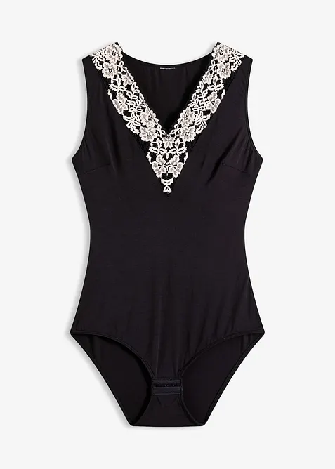 Body senza ferretto in modal morbido con pizzo, bonprix