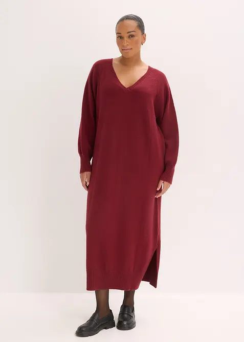 Abito midi in maglia oversize, bonprix