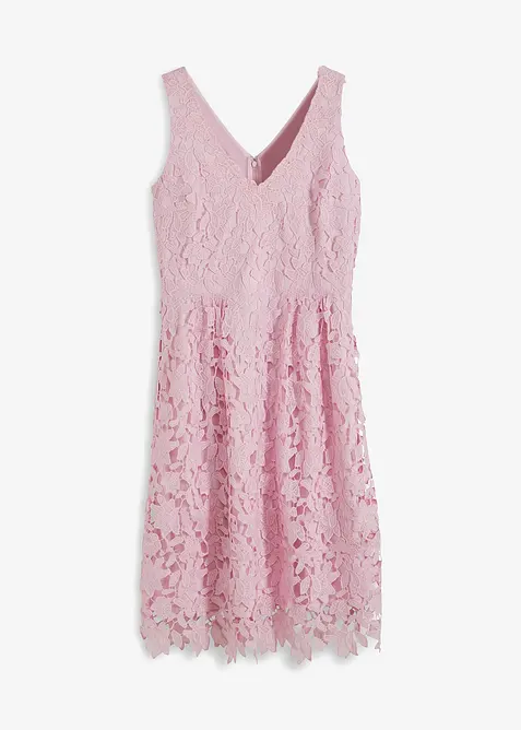 Abito in pizzo con inserto all'uncinetto, bonprix