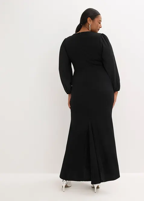 Abito lungo con applicazione di strass, bonprix