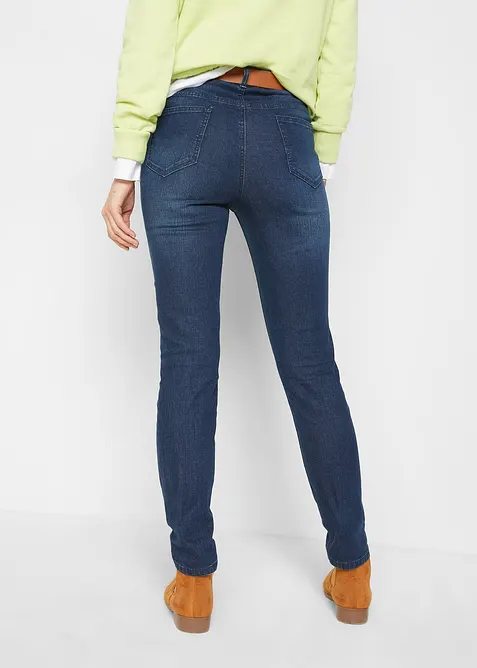 Jeans skinny cropped, vita alta, bonprix