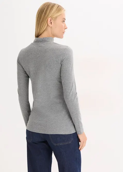 Maglia a maniche lunghe aderente, bonprix