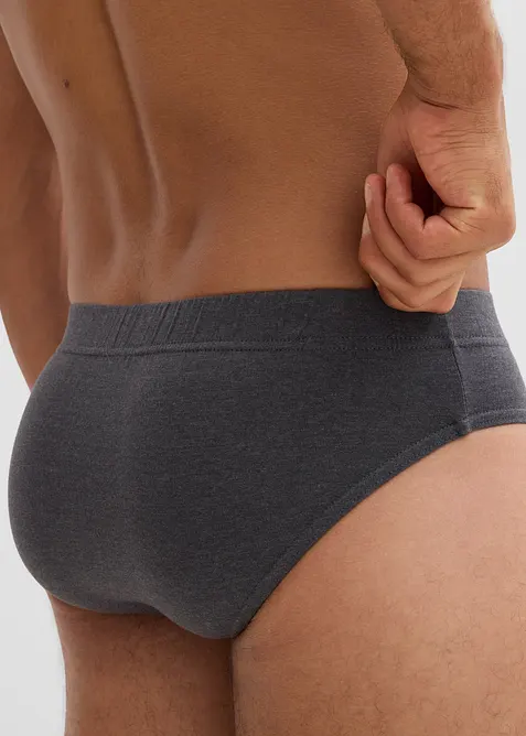 Slip alto con cotone (pacco da 5), bonprix