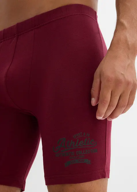 Boxer aderenti lunghi con cotone (pacco da 3), bonprix