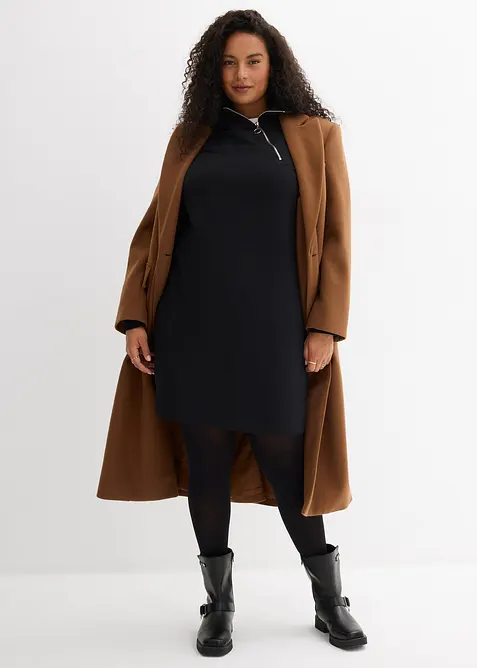 Abito in felpa di misto cotone, bonprix