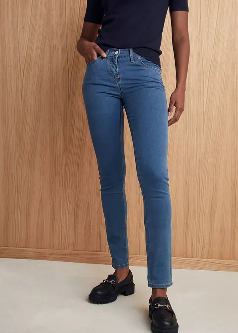 Jeans super stretch slim fit, vita media, bonprix