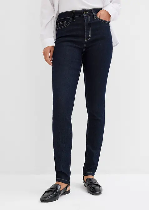Jeans skinny elasticizzati, vita alta, bonprix