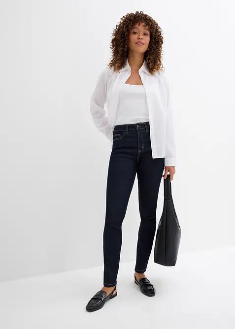 Jeans skinny elasticizzati, vita alta, bonprix