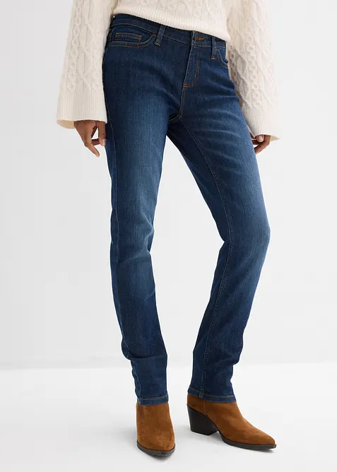 Jeans skinny elasticizzati, vita media, bonprix
