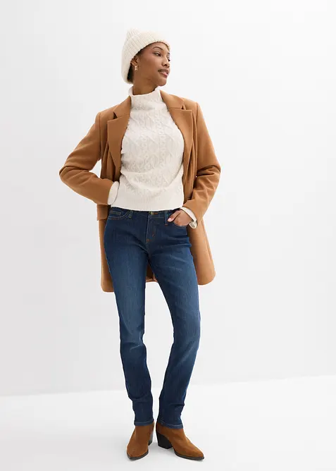 Jeans skinny elasticizzati, vita media, bonprix