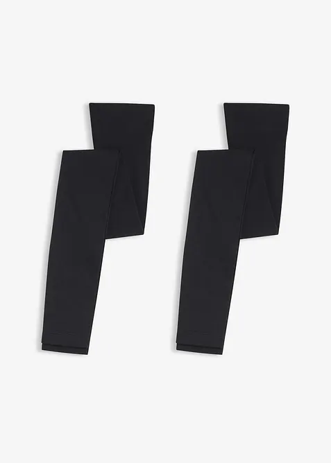 Leggings velati 50 den con fascia comoda in vita (pacco da 2), bonprix