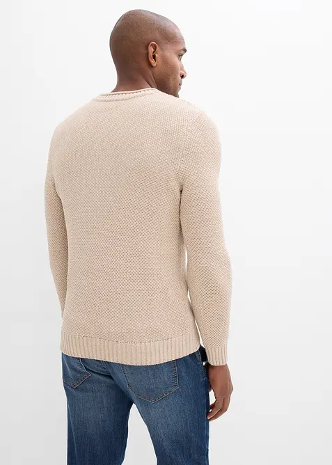 Maglione con cotone riciclato, bonprix