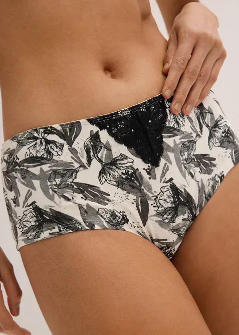 Culotte a vita alta (pacco da 4), bonprix