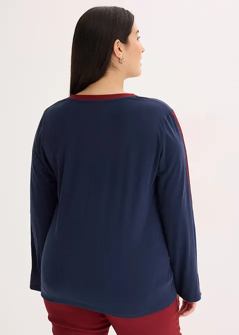 Maglia a maniche lunghe con spacchi, bonprix