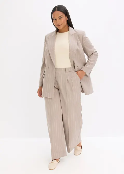 Pantaloni gessati a palazzo, bonprix