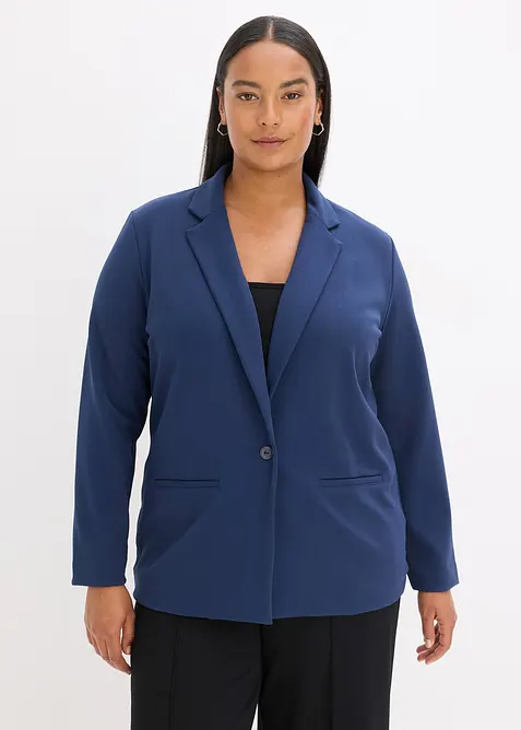 Blazer in jersey cr&ecirc;pe, bonprix