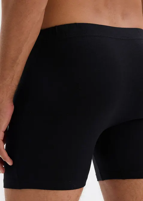 Boxer aderenti a mezza lunghezza con cotone (pacco da 5), bonprix