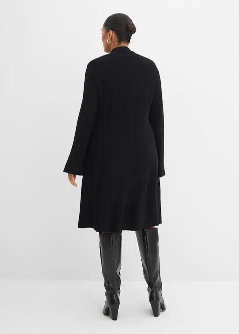 Abito svasato in maglia di misto viscosa, bonprix