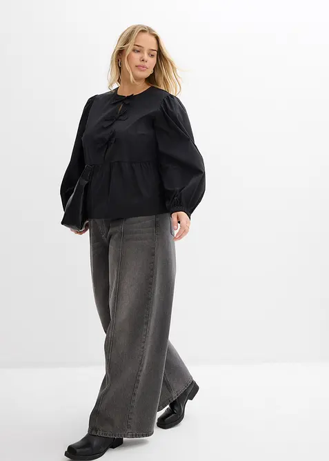 Blusa con fiocchetti, bonprix