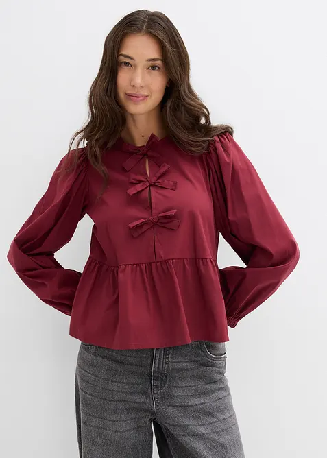 Blusa con fiocchetti, bonprix