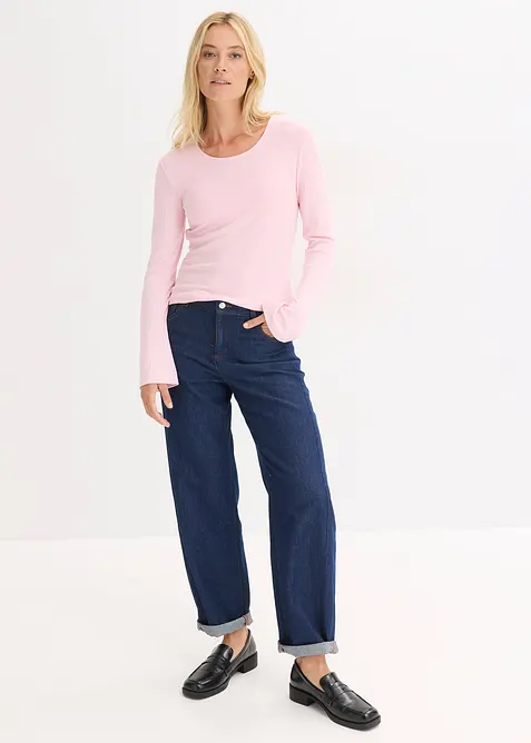 Maglia a maniche lunghe a costine, bonprix