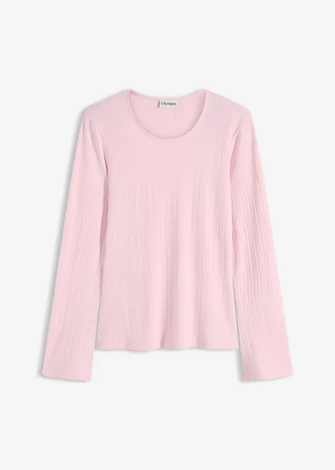 Maglia a maniche lunghe a costine, bonprix