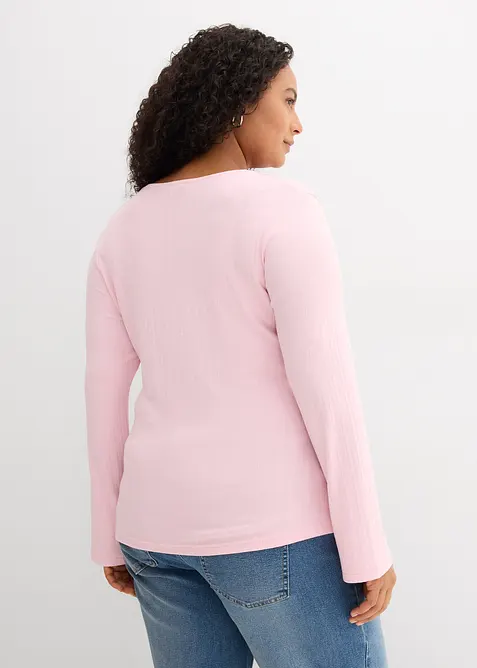 Maglia a maniche lunghe a costine, bonprix