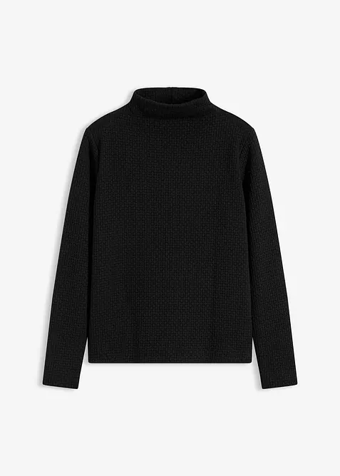 Felpa con collo dritto, bonprix